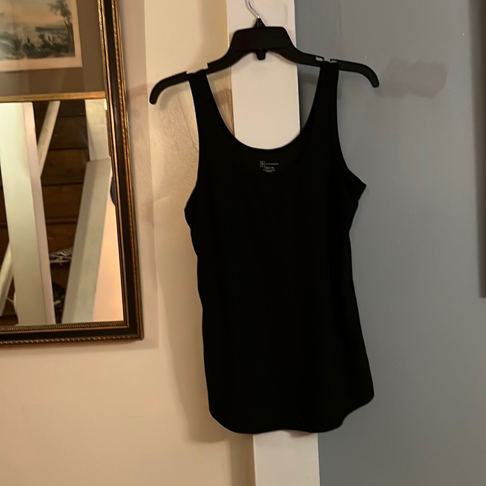 Black tank top